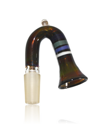 14mm 90° John Madden Encalmo Curve Dark Fume With Blue and White Right Profile