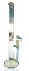 KAHUNA GLASS UPGRID TUBE CROPAL & BLUE STARDUST ACCENTS