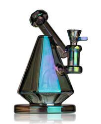 5" Green Terminator Finish Red Eye Tek Pegasus Pyramid Bubbler.