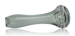 Red Eye Glass Pipe Smoke With White Lines Side Red Eye Glass Pipe Smoke With White Lines Side