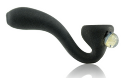Sandblasted Black 2" Mini Glass Sherlock With Millie Sandblasted Black 2" Mini Glass Sherlock With Millie