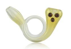 Loop Pipe Fumed With Red Mibs Loop Pipe Fumed With Red Mibs