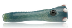 Kahuna Glass Stand Up Teeth Pipe Frit Blue Kahuna Glass Stand Up Teeth Pipe Frit Blue