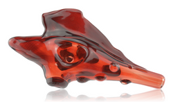 Red Spiky Sea Shell Bowl Side