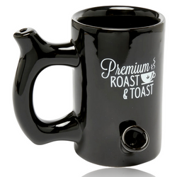 Black 10oz Premium Roast & Toast Ceramic Mug & Pipe Black 10oz Premium Roast & Toast Ceramic Mug & Pipe