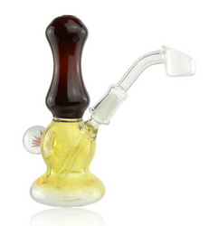 Era Glass 10mm Red & Fumed Mini Jammer With Red & White Implosion Millie With Banger. Era Glass 10mm Red & Fumed Mini Jammer With Red & White Implosion Millie With Banger.