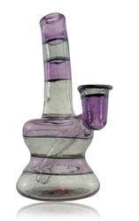 6" Notorious Glassworks Encalmo CFL Mini Tube with Wig Wag Bottom Quarter Right 6" Notorious Glassworks Encalmo CFL Mini Tube with Wig Wag Bottom Quarter Right