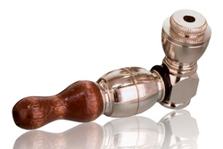 Wood Mouth Chamber Pipe Black