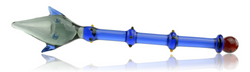 Glass Shovel Dabber Blue Horizontal Glass Shovel Dabber Blue Horizontal