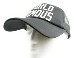 No Bad Ideas Stash Pocket Trucker Hat "World Famous" No Bad Ideas Stash Pocket Trucker Hat "World Famous"