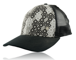 No Bad Ideas Stash Pocket Hat Black With Circles & Squares No Bad Ideas Stash Pocket Hat Black With Circles & Squares