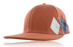 No Bad Ideas Stash Pocket Hat Orange With Diamond Design No Bad Ideas Stash Pocket Hat Orange With Diamond Design