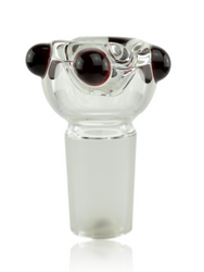 18mm Thick Rounded Bowl With Red Mibs 18mm Thick Rounded Bowl With Red Mibs