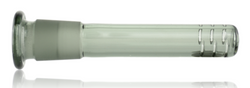 2.75" 14mm - 19mm Slitted Glass Downstem in Smoke 2.75" 14mm - 19mm Slitted Glass Downstem in Smoke