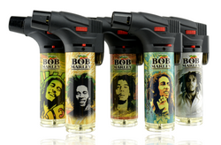 Bob Marley 4.5" Refillable Torch Lighter Group shot Bob Marley 4.5" Refillable Torch Lighter Group shot