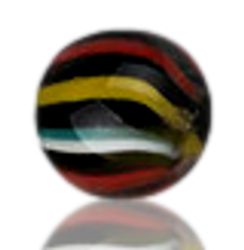 6mm Wig Wag Terp Pearl Black rainbow Swirl 6mm Wig Wag Terp Pearl Black rainbow Swirl