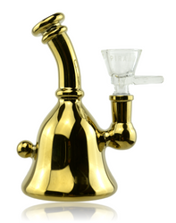 6" Piranha Electroplated Gold Bell Rig Right Profile