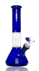 10" Red Eye Dome Perc Beakers in Sapphire Blue