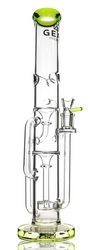 15" GEAR Premium Lime Green Stemless Dual Chamber Recycler