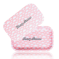 Blazy Susan Medium Rolling Tray With Lid with Pink Clouds Design Blazy Susan Medium Rolling Tray With Lid with Pink Clouds Design