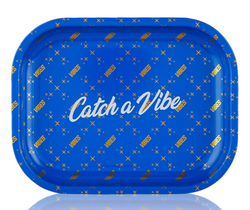 Vibes Small Rolling Tray in Blue