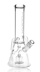 12" Pulsar Quad-Arm Mini Circ Perc Recycler Beaker Quarter Right