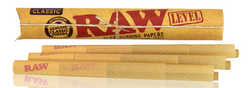 RAW Classic Level Pre-Rolled Cones – 6 Pack