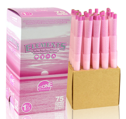 Showing Cones Elements Pink Pre-Rolled Cone 1¼ 75 Pack