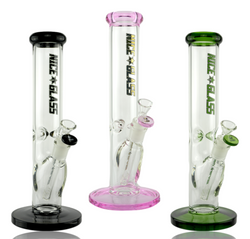 12" Nice Glass 5mm Straight Tube With Pinch Collection