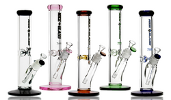 12" Nice Glass 7mm Straight Tube With Pinch Collection