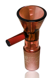 14mm Red Eye Cone Pull Out Bowl in Amber