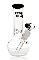 Black 8" Red Eye Glass Bubble Base Tube In Box