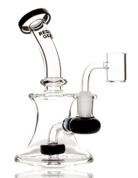5" Red Eye Glass Bell Base Rig In Box in Black