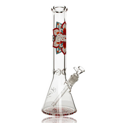 15" Cheech & Chong Mandala Glow In The Dark Water Pipe