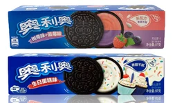 Oreo Cookies in Birthday Cake and Blueberry & Raspberry