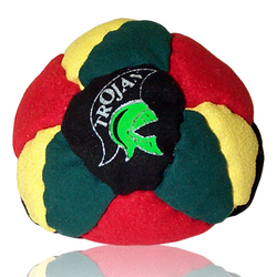 Trojan Footbag Hacky Sack in Rasta