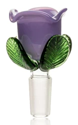 14mm Red Eye Glass Purple Slyme Flower Bowl