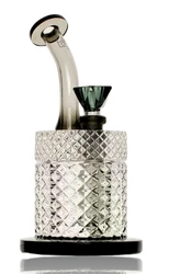 7.5" Jane West Twenties Collection Bubbler in Smoke