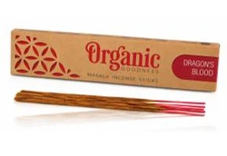 Organic Goodness Dragon’s Blood Masala Incense box with incense sticks