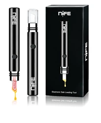 Folartech NIFE Black 2-in-1 ceramic hot knife and rechargeable battery with retail packaging