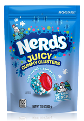 One package of Nerds Juicy Gummy Clusters Blizzard Punch Front