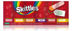 One package of Skittles Holiday Dig N Dips Strip Candy In Fruit Flavours
