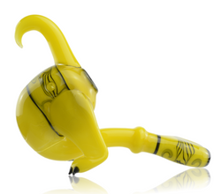 Bumble Butt Purrlock Glass Pipe Right Profile Bumble Butt Purrlock Glass Pipe Right Profile