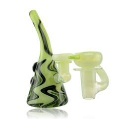 Korey Cotnam Fully Worked Green Re-Wag Mini Tube Quarter Right With Drop Down & Bowl Korey Cotnam Fully Worked Green Re-Wag Mini Tube Quarter Right With Drop Down & Bowl