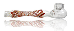 4.5" Glass Alchemy Spiral Hand Pipe side profile 4.5" Glass Alchemy Spiral Hand Pipe side profile