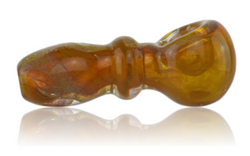 Lethal Glass Mini Sparkle Pipe Gold Fume Flat Lethal Glass Mini Sparkle Pipe Gold Fume Flat