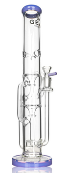 15" GEAR PREMIUM PURPLE SLYME STEMLESS DUAL CHAMBER RECYCLER
