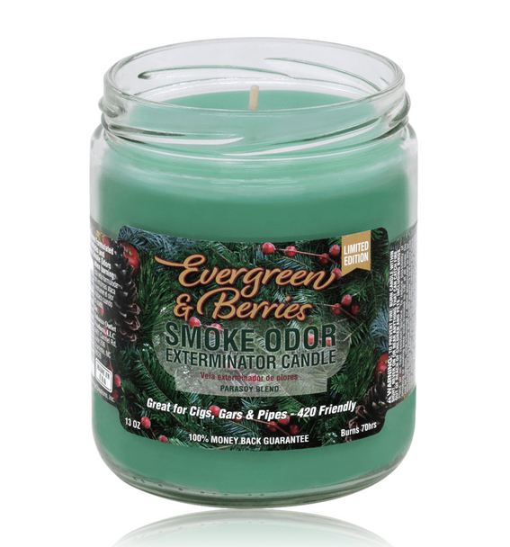 13oz Evergreen & Berries Smoke Odor Exterminator Candle