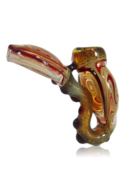 Barracuda Glass Red & Tan Lay Down Pipe