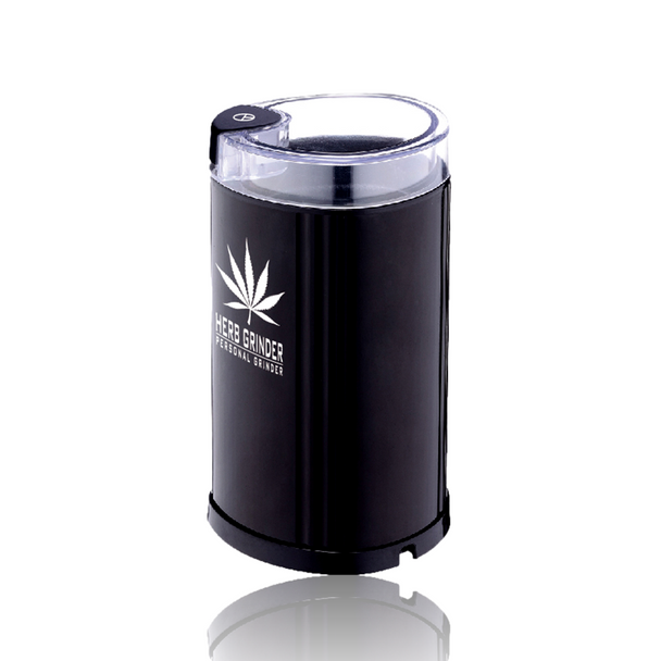 Party Sized Herb Grinder Black Electric Grinder.